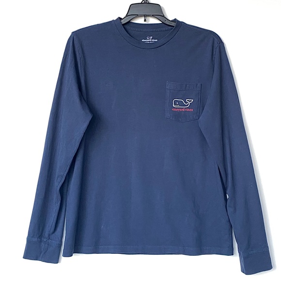 VINEYARD VINES Large 2016 Happy Holidays T-Shirt Long Sleeve Christmas Whale - Picture 4 of 4